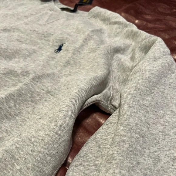 Polo Ralph Lauren Pony Logo Sweatshirt - Grey / Heather - Women XL - Picture 6 of 9